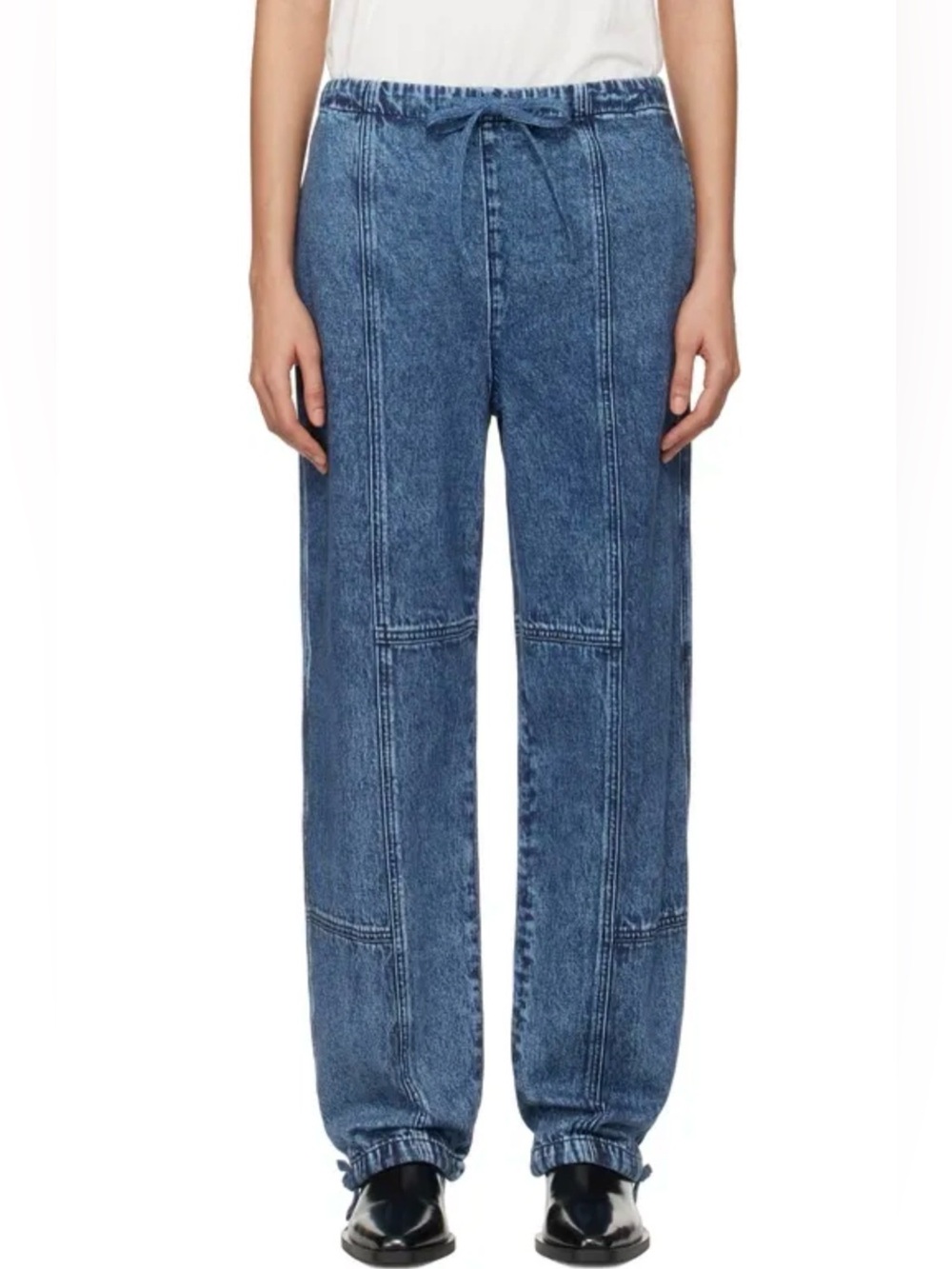 Rag & Bone Miramar NWT Fleece Terry Jordan Pant Drawstring Sweatpant Jeans Sz M - Picture 2 of 13
